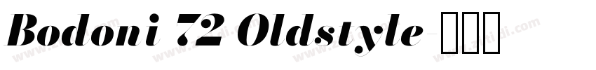 Bodoni 72 Oldstyle字体转换